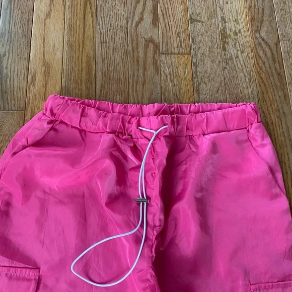 Pink y2k track athletic cargo joggers - Picture 4 of 8
